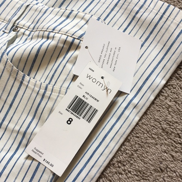 ‼️FINAL DROP‼️ NWT Sz 8 Womyn 5 pocket stripes jeans - Picture 2 of 12